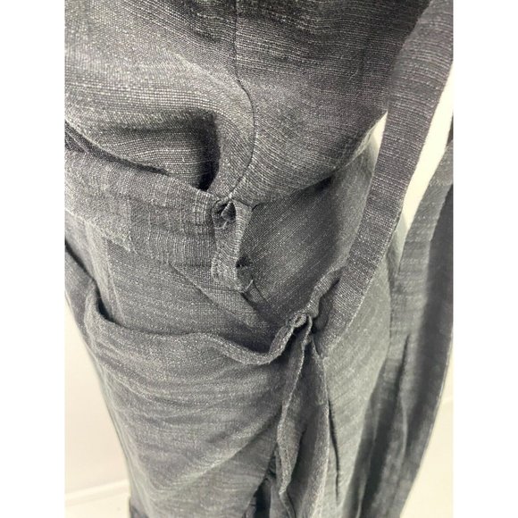 Decjuba Size 10 Women's Semi Wrap Dress Flutter Sleeve Hem - Picture 9 of 12